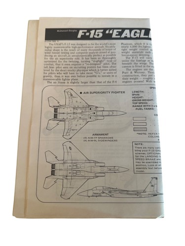 Revell F-15 Eagle 1/72 Scale Model Kit With Decals & Instructions - Picture 5 of 5