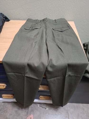 USMC Enlisted Alpha Service Dress Uniform Trousers Pants 30L DSCP - Picture 5 of 5