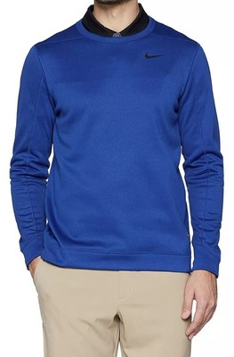 Nike Golf Therma Dri-Fit Pullover Crew Sweater Sweatshirt Large Gym Blue 887225967420 | eBay