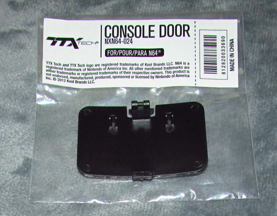 Nintendo 64 Black Jumper Pak Memory Expansion Replacement Cover / Door - Image 2 of 2