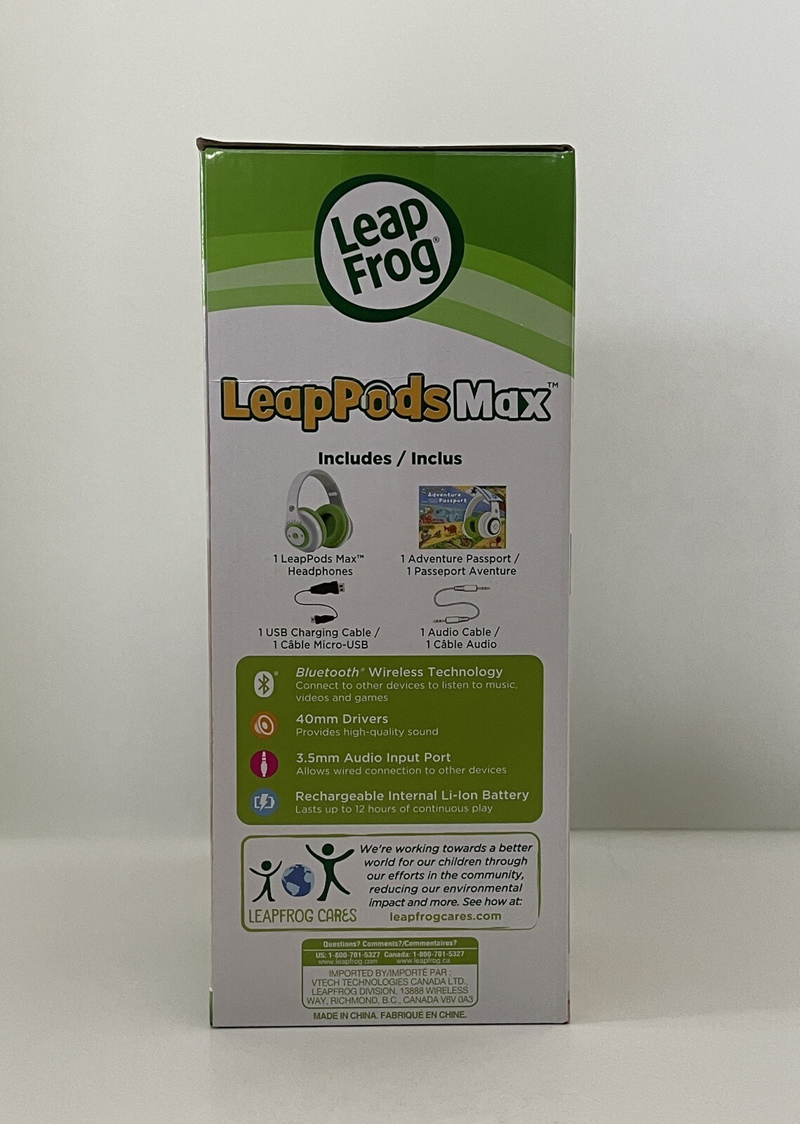LeapFrog LeapPods Max Listen and Explore Headphones BRAND NEW SEALED
