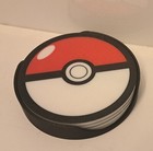 * NEW - POKEMON POKEBALL DRINK COASTER GIFT SET OF 4 w/ HOLDER Nintendo Game *