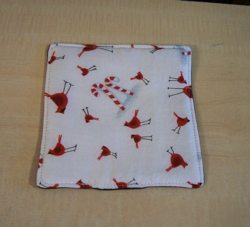 AF0770 HANDMADE BY SELLER 4 TRADITIONAL CHRISTMAS 5" COASTERS MUG MAT RUG - Picture 7 of 9