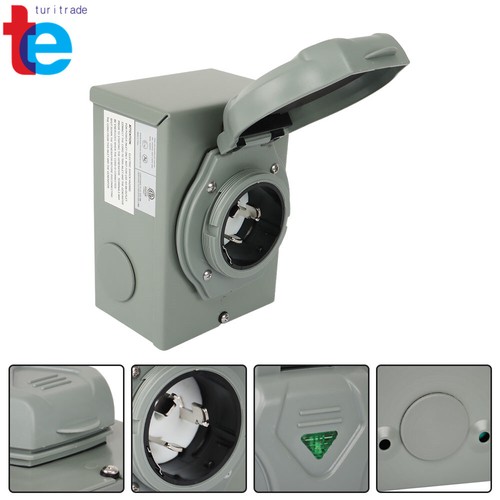 50A Generator Power Inlet Box NEMA SS2-50P Power Inlet Box for 3Prong ETL Listed - Picture 13 of 13