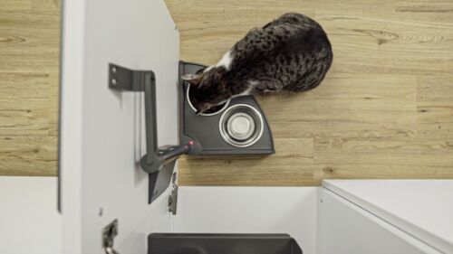 Hailo Einbau Futterstation Katze Fressnapf verstellbar im Schrank ab 40cm Breite - Bild 4 von 6