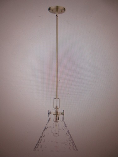 Millennium Barlon 1-Light Modern Gold Pendant-Light Clear Water Shade - Bild 1 von 5
