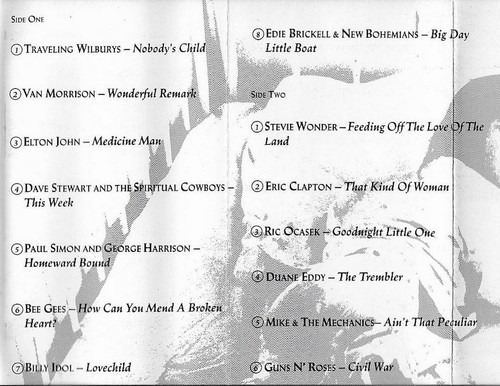 VARIOUS NOBODY'S CHILD BEE GEES CLAPTON GUNS N' ROSES WILBURYS CASSETTE ALBUM - Picture 3 of 11