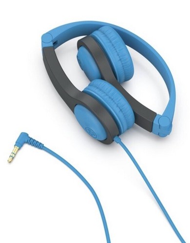 JLab JBuddies Gen 2 Folding Kids Wired Headphones, Blue/Gray - Picture 6 of 9