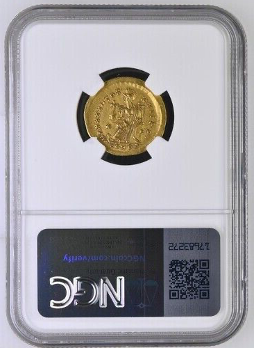 THEODOSIUS II, A.D. 402-450. AV Solidus (4,32 g), Konstantinopel neuwertig, ca. A.D - Bild 3 von 3