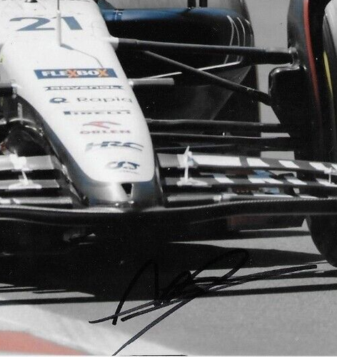 Autographed Formula 1 Alpha Tauri Nyck De Vries 8x10 Photo 5 2023 Original w JSA - Picture 3 of 5