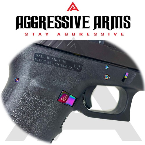 AGGRESSIVE ARMS RAINBOW SLIDE LOCK TAKE DOWN RELEASE GL0CK GEN 1 2 3 4 5 - 17 19 - Picture 5 of 7