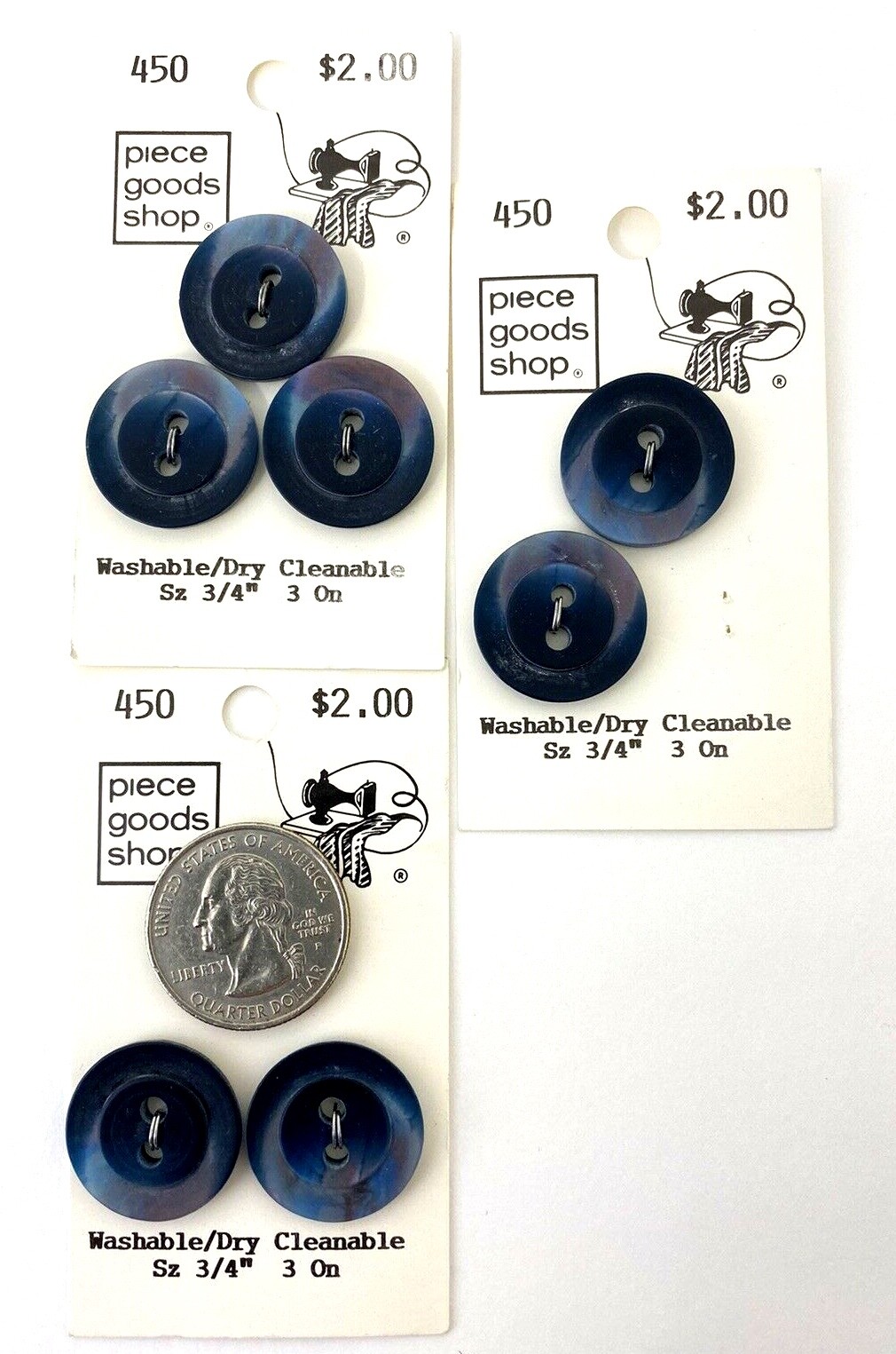 Vintage Buttons Floral Shank Snaps Classic on Card You Choose
