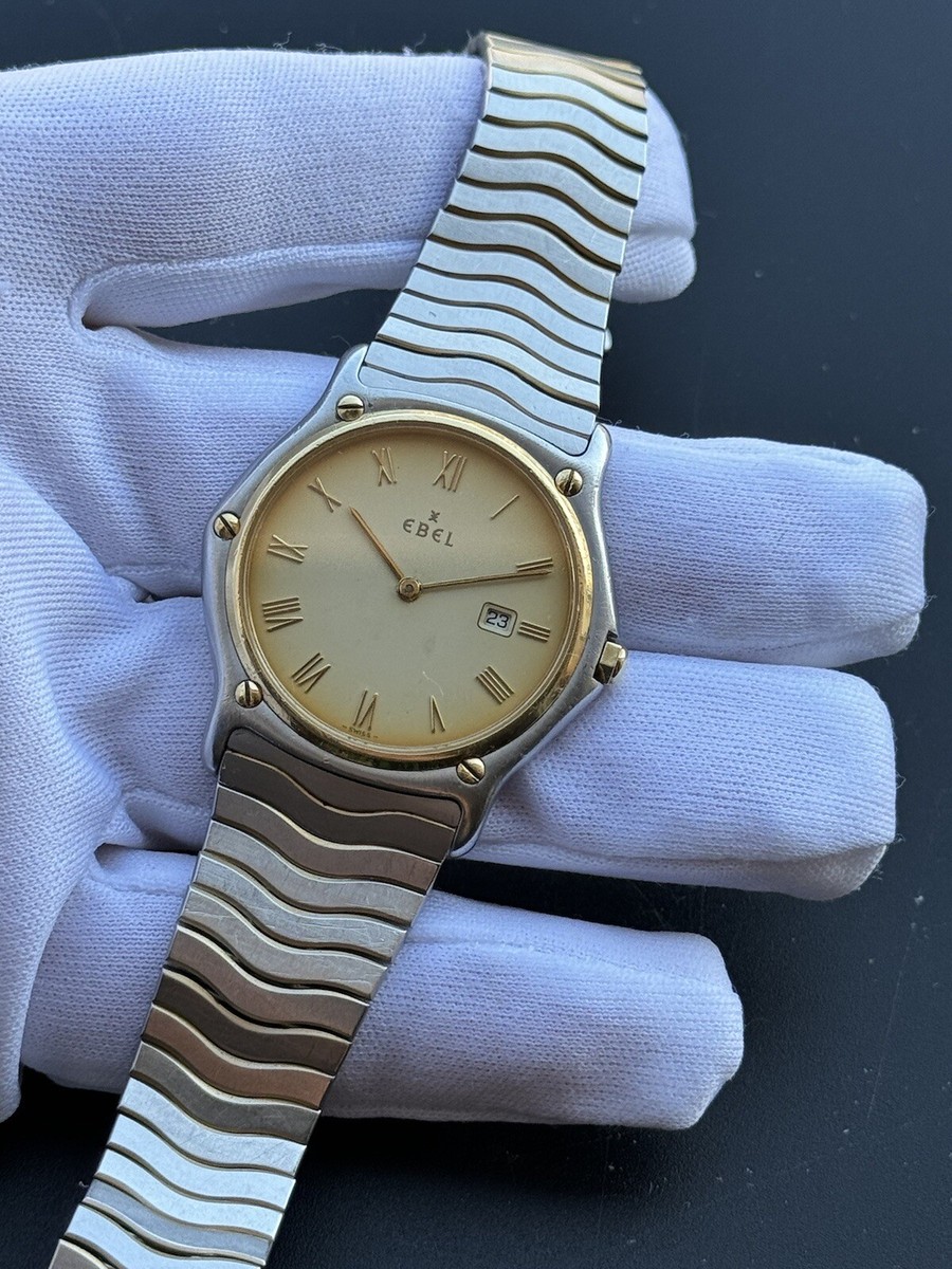 Ebel Wave Classic Wave 184903 Gold 18k & Steel Mens 34mm Ebel Wave Classic Wave 184903 Gold 18k & Steel Mens 34mm