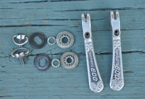 Vintage Shimano 600 Arabesque Shifter Downtube Lever Friction Braze On Fit Japan - Picture 2 of 4