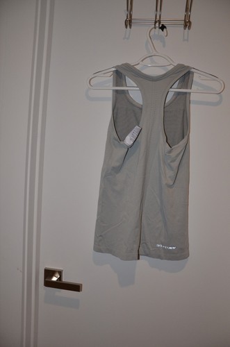 Nike Workout Top Fitted Small Drifit Gray, Preowned - Picture 2 of 3