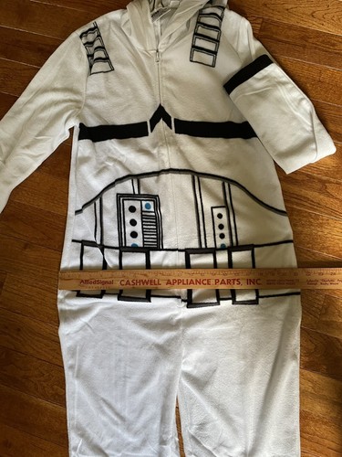 star wars strimtrooper adult Jumpsuit sz S/M costume Disney TM Lucasfilm Ltd New - Picture 9 of 11