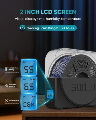 Secador de filamentos SUNLU actualizado S1+ con ventilador de refrigeración, eliminar la humedad caja seca - Imagen 3 de 20