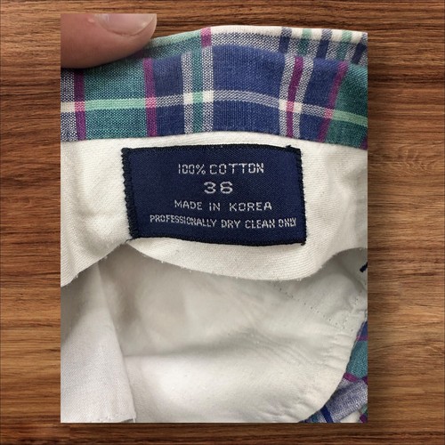 Pantalones informales de algodón a cuadros negros Stanley de colección azul verde para hombre talla 36 - Imagen 5 de 8