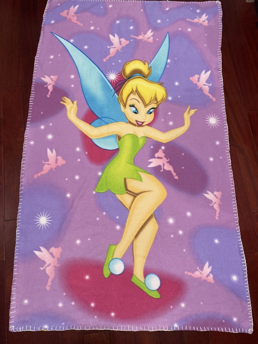 Disney Tinkerbell Fleece Throw Blanket 35x59