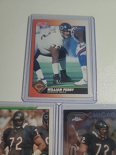 William "The Fridge" Perry Lot Of 3 Cards, 91 Score, 91 Pacific, 2024 Topps... - Picture 4 of 5