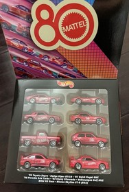 Hot Wheels Mattel 80th Toy Vehicle - 8pk *Target Exclusive* NEW SEALED
