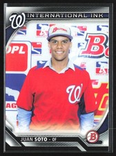 Juan Soto 2016 Bowman International Ink B #II-JS Washington Nationals