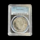 1887-O Morgan Silver Dollar $1 90% Silver PCGS MS62 - 0394