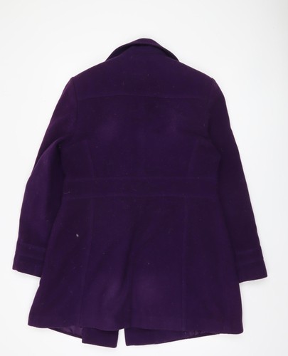 Autonomy Women's Purple Wool Blend Pea Coat Size 14 - Picture 2 of 12