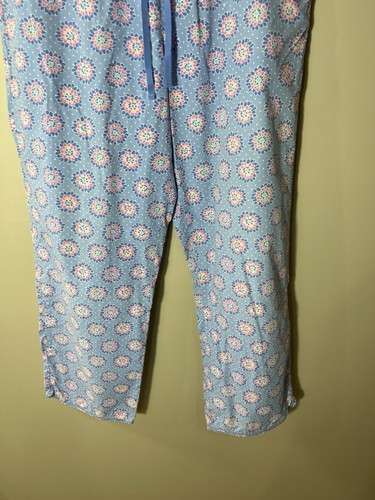 Pantalones LL Bean para mujer pijama floral estampado por todas partes cintura elástica meidum - Imagen 10 de 12