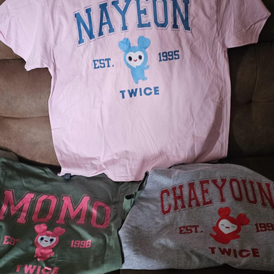 TWICE MEMBER T-SHIRT JERSEY KPOP OUTFITS FOR TWICE 5TH WORLD TOUR