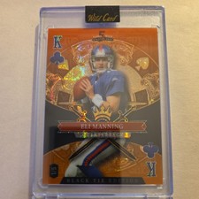ELI MANNING 2026 WILD CARD BLACK TIE EDITION 1/5 5 CARD DRAW KING OF CLUBS