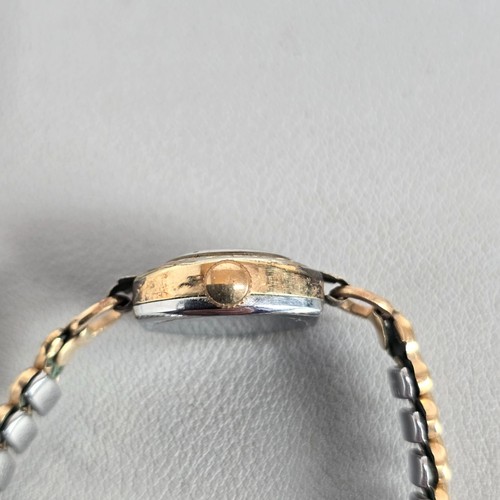 Vintage Damen Elgin goldfarbene Armbanduhr Armband Band Handaufzug mechanisches Uhrwerk - Bild 12 von 13