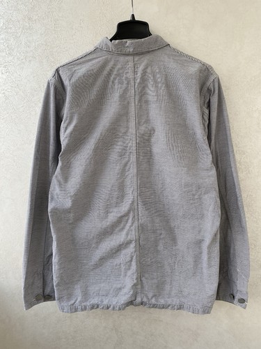 Carhartt WIP Michigan Coat Chore Barn Coverall Men XL White Stripe Cotton - Picture 10 of 14