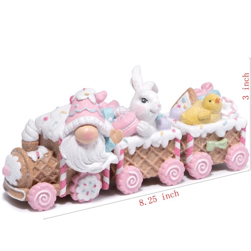 8,25" Ostern Tag Wichtel Zug Dekoration Bunte Lebkuchen Figuren für T... - Bild 7 von 7