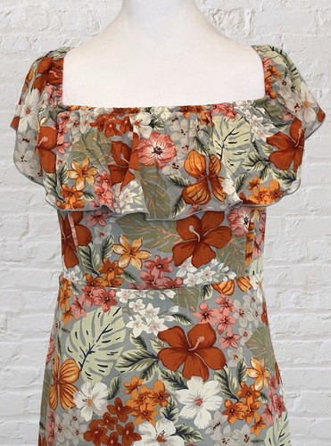 FOREVER 21 Floral Plus Dress Sz 3X Boho Cottagecore Easter Hippie Bohemian Fairy - Picture 2 of 8