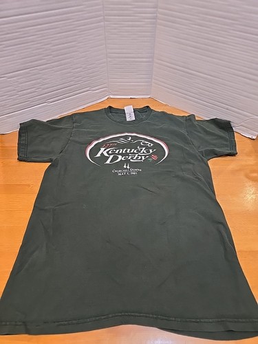 Camiseta de recuerdo 127th Kentucky Derby 2001 Churchill Downs para hombre L carreras de caballos - Imagen 2 de 10