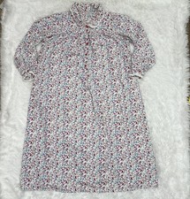 Lanz Of Salzburg Women s Size Medium Nightgown Cardinal Bird Print Heart Buttons