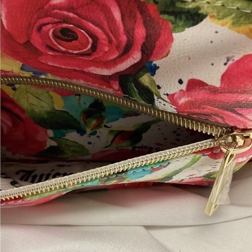 Juicy Couture Los Angeles Floral Rose Print Mini Backpack Purse Bag - Picture 3 of 6