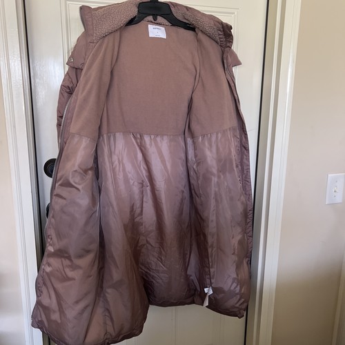 Old Navy S Full Length Puffer Coat Rose sehr warm Oversized Kapuze - Bild 7 von 10