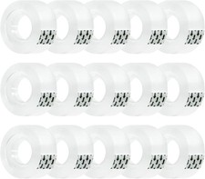 15 Rolls Transparent Clear Tape Refills 0.7 Inch x 27.3 Yard Office School Home
