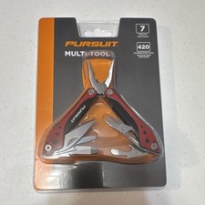 Pursuit Multitool 7 Funktionen rot 420 Edelstahl PURMULTI-RED