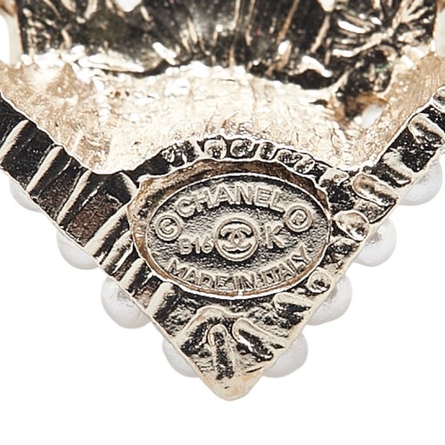 CHANEL COCO Mark Heart Bijou Brooch Women 【Used】 - Picture 3 of 4