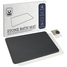 Stone Bath Mat, Quick Drying Bath Mat for Bathroom, Diatomaceous Earth Mat, Q...