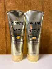 2 Pantene Pro-V 3 Minute Miracle Smooth  Sleek Deep Conditioner 6 Oz. Each