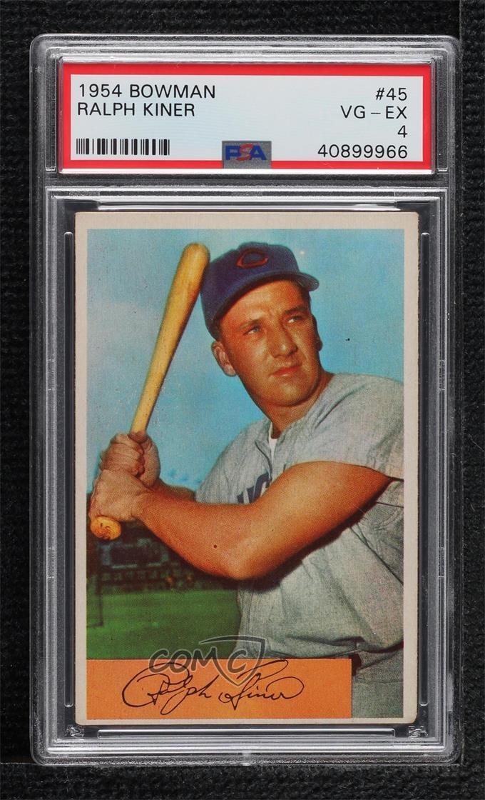 1954 Bowman Ralph Kiner #45 PSA 4 HOF 10fh
