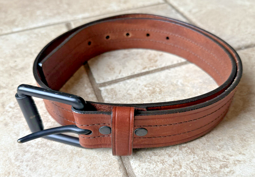 Cinturón Carhartt de cuero genuino para hombre marrón talla 34 LNC - Imagen 2 de 9