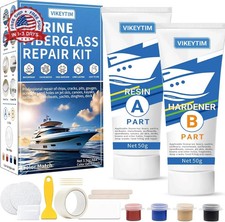 Marine Fiberglass Repair Kit Color Match , 3.5oz/100g Gel Coat Repair Kit for B