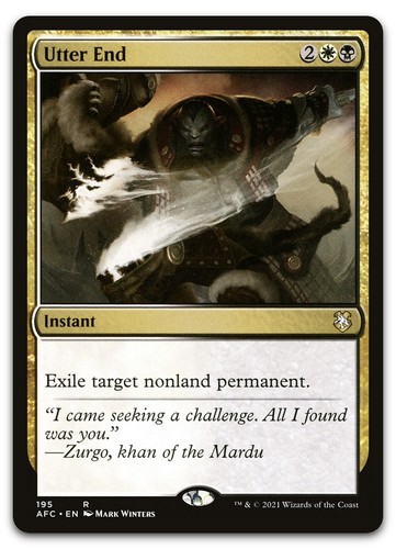 Utter End #195 (NM) Forgotten Realms AFC Magic MTG - Picture 1 of 2