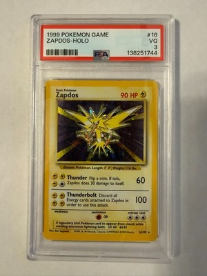 Zapdos 016/102 Base Set Holo for sale online | eBay