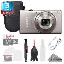 Canon IXY 650 m Camera Silver  64GB  Bag 3 YR Warranty- Basic Kit
